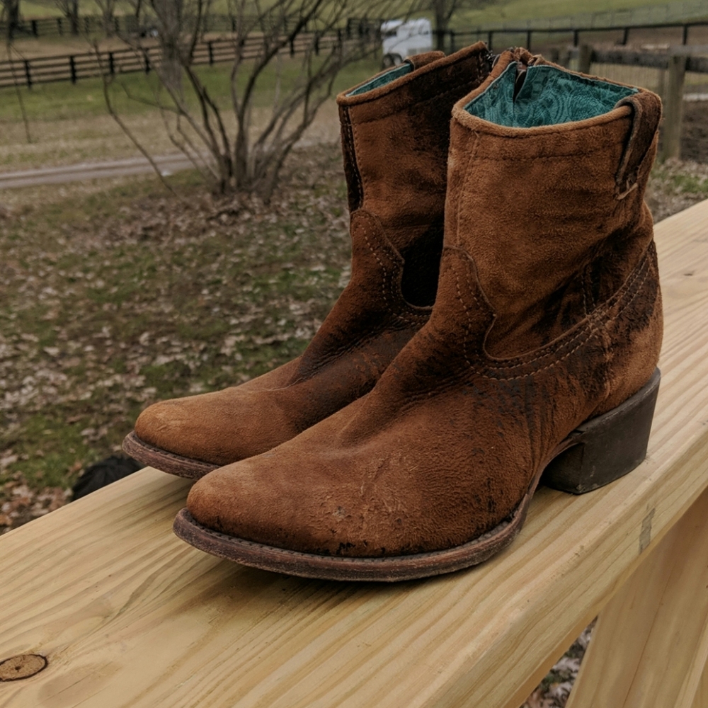 Vintage-style booties